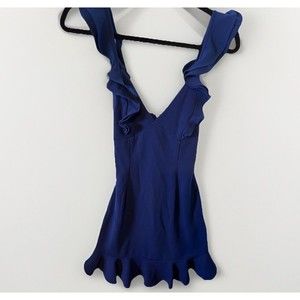 Hello Molly Salsa Nights Blue Mini Dress Size XS NWT MSRP $95